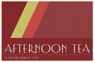 Afternoon Tea Font for Bold Display Headlines