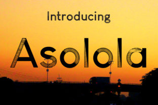 Asolola Display Font for Crafters