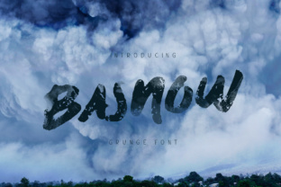 Basnow Grunge: A Raw Display Font for Bold Branding