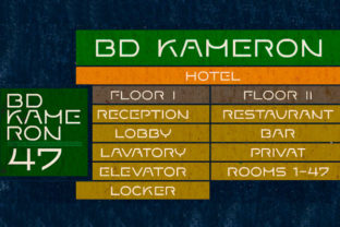 BD Kameron: A Display Font for Modern Campaigns