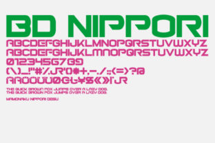 BD Nippori Display Font for Makers