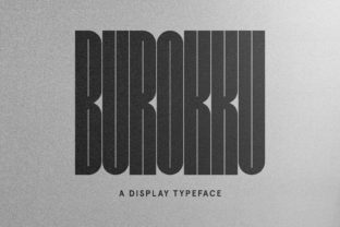 Burokku: A Bold Display Typeface for Web Headers