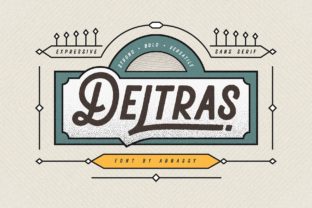 Deltras: A Modern Handmade Typeface for Branding