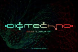 Digitechno: A Futuristic Display Typeface for Modern Editors