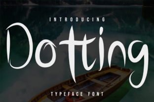 Dotting Display Font for Handmade Branding