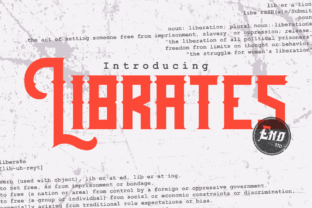 Librates Display Font for Bold Web Typography