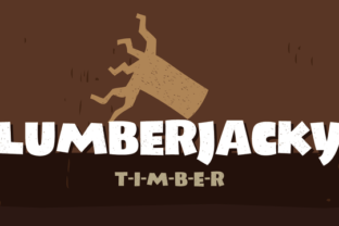 Lumberjacky: A Bold Display Font for Makers