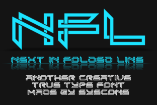 Next in Folded Line Typeface for Web Design