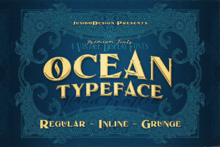 Ocean Family: Vintage Grunge Display Fonts for Bold Campaigns