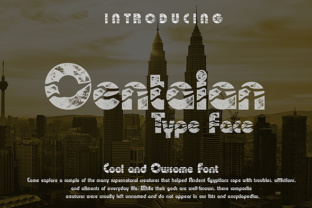 Oentaian Display Font for Modern Web Design