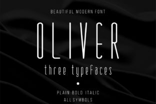 Oliver Family: A Modern Display Typeface for Web Design