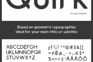 Quirk Display Font for Editorial Design