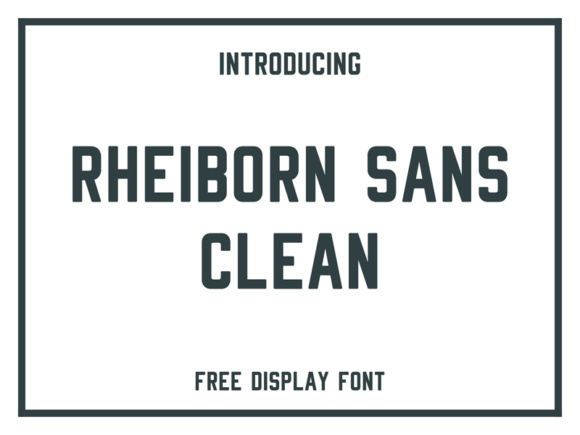 Rheiborn: A Bold Display Typeface for Editorial Design