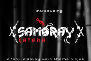Samoray Typeface: Ninja-Inspired Display Fonts for Makers