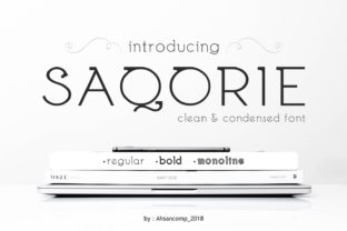 Saqorie Family: A Refined Display Typeface for Modern Editorial Design