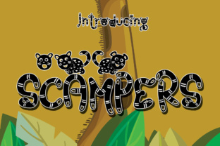 Scampers: A Playful Display Typeface for Brands