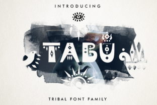 Tabu Display Font for Editorial Design