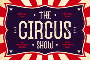 The Circus Show Family: Bold Display Fonts for Branding