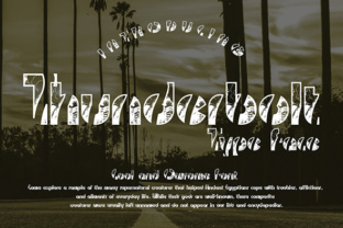 Thunderbolt Font: Bold Display Type for Crafters