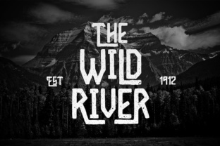 Wild River: A Vintage Display Font for Marketers