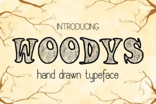 Woodys Hand Drawn Typeface for Makers