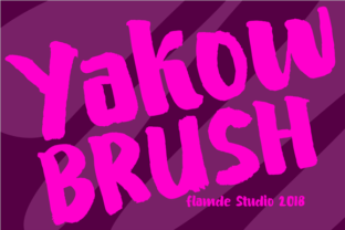 Yakow Brush: A Bold Display Typeface for Modern Design